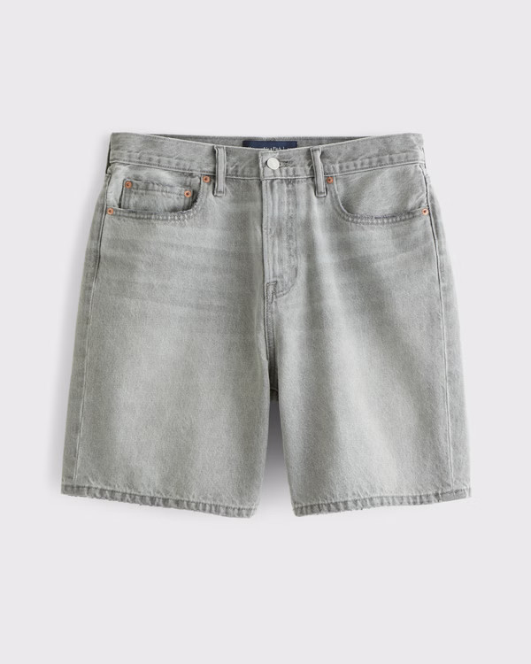 Men's Loose Denim Short | Men's Bottoms | Abercrombie.com | Abercrombie & Fitch (US)