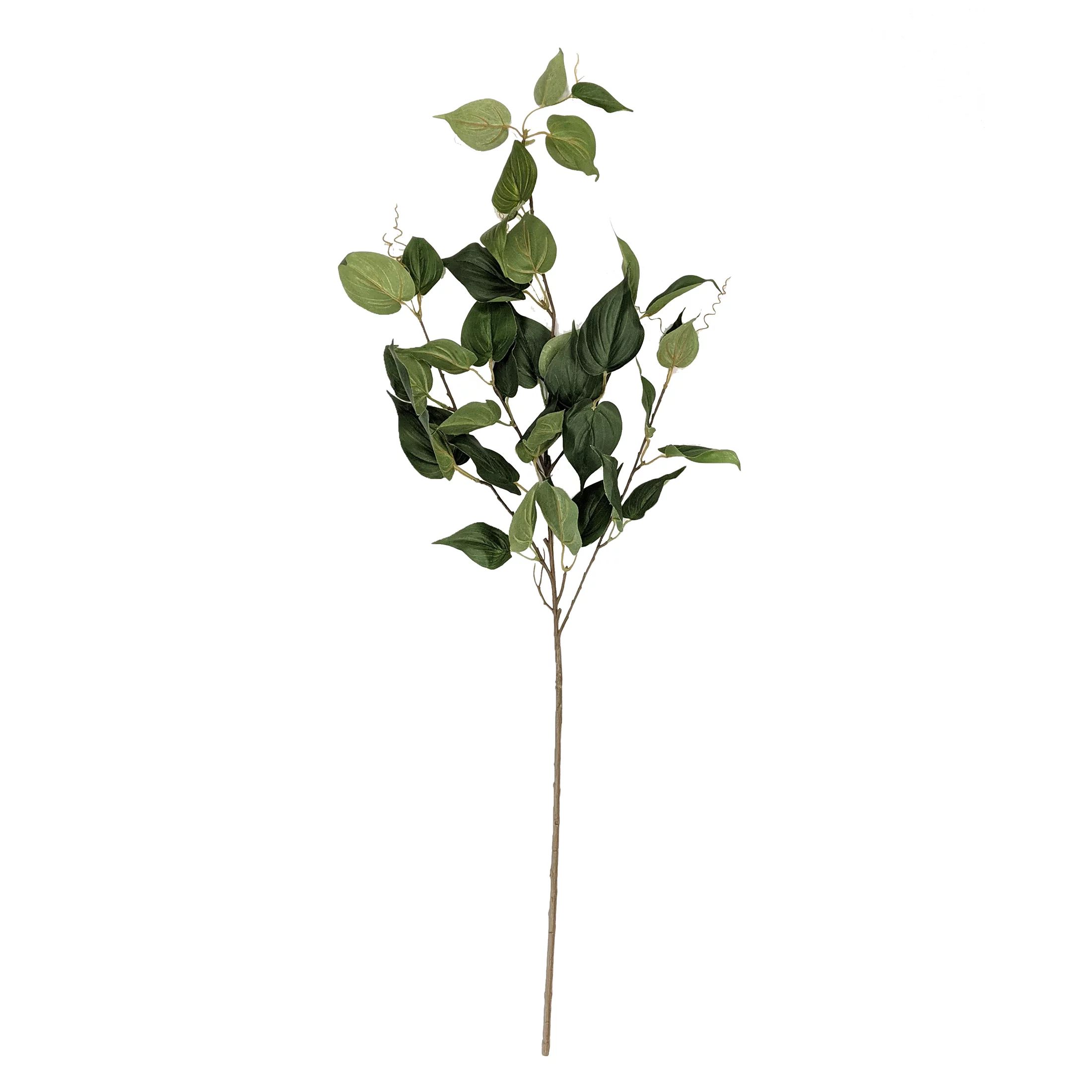 Mainstays 39" Tall Artificial Evergreen Pothos Stem with Green Leaves - Walmart.com | Walmart (US)