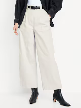 Extra High-Waisted Barrel Wide-Leg Pants | Old Navy (US)