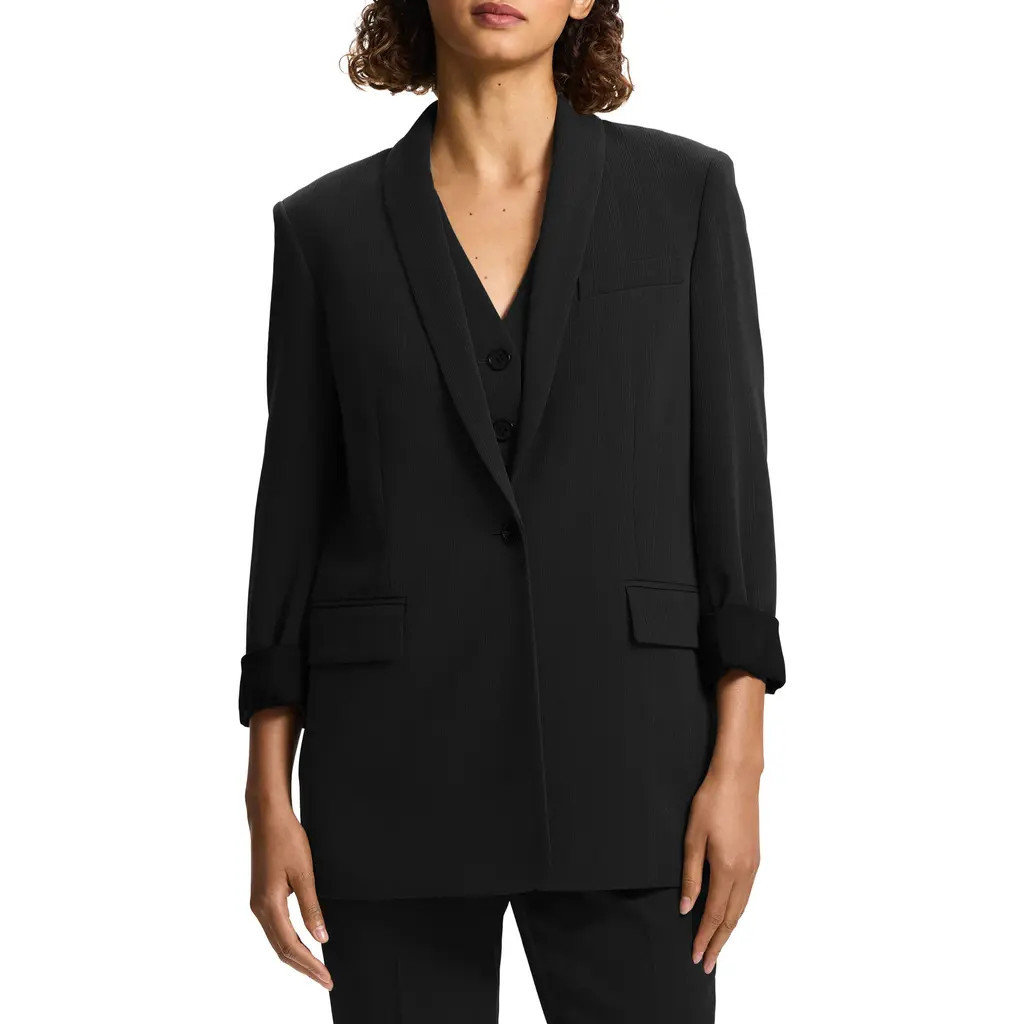 Theory Shawl Collar Blazer in Black at Nordstrom Rack, Size 2 | Nordstrom Rack