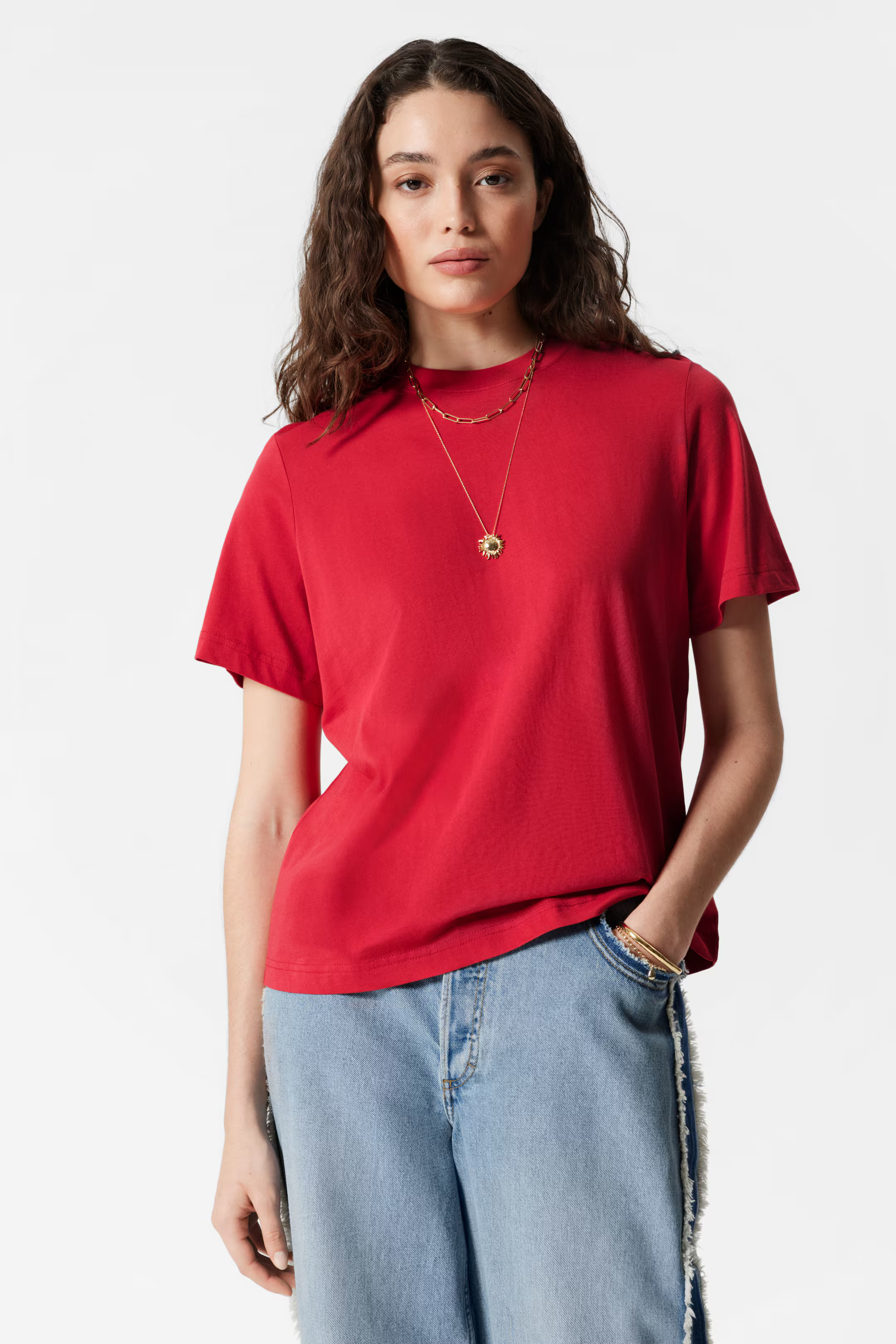 Crewneck T-Shirt | H&M (UK, MY, IN, SG, PH, TW, HK)