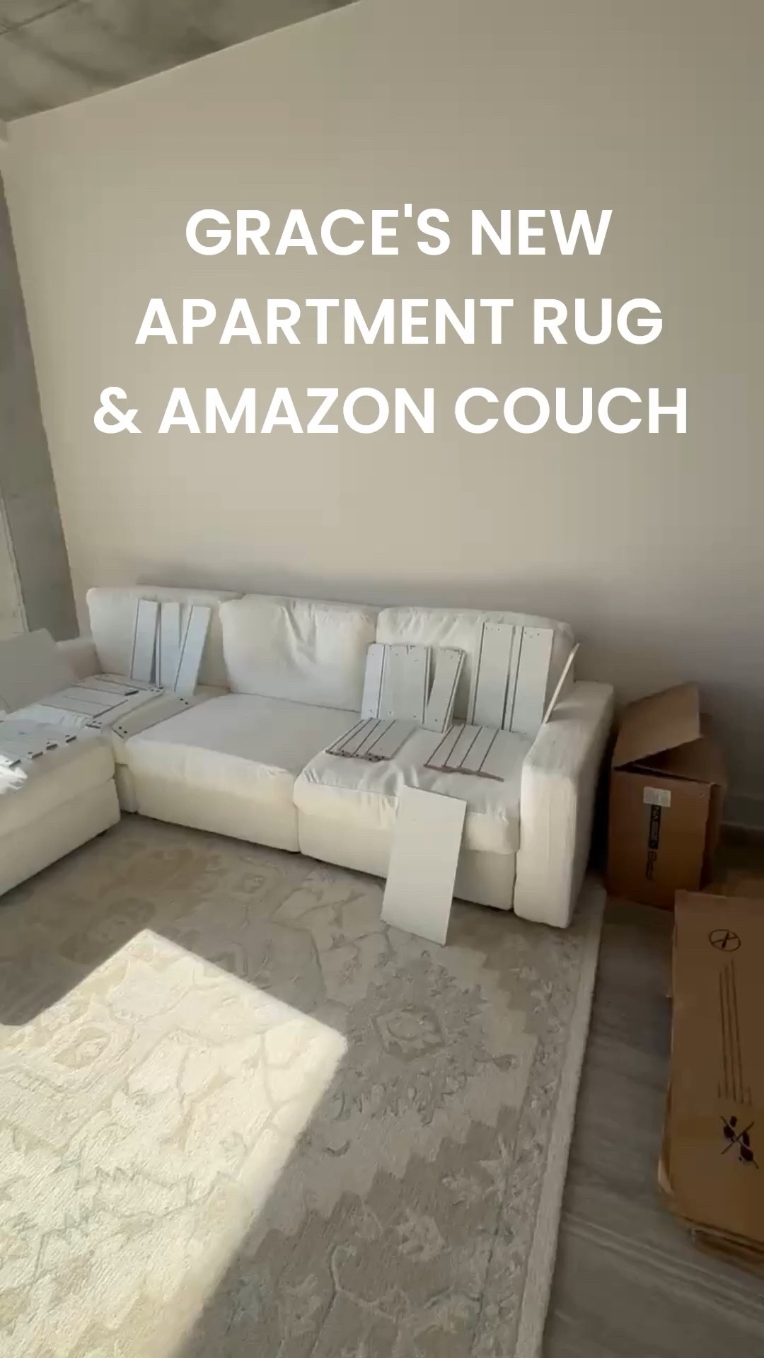 Grace is happy with her new Amazon Cloud couch... not quite the same as the high end version but a vital sensation for a reason. Perfect college or young adult option. 