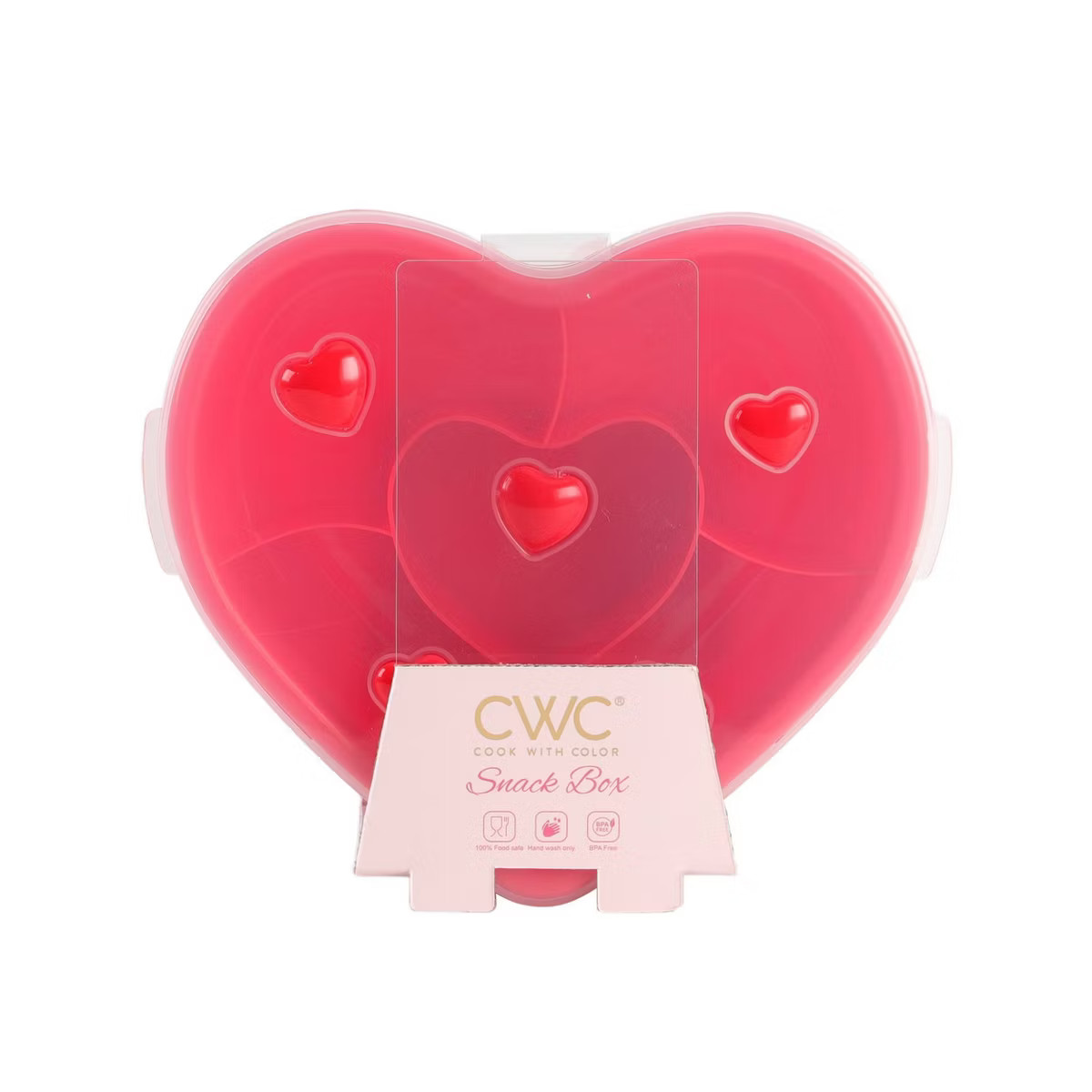 Cook With Color Heart Icons Personal Sized Snack Box Food Storage Container Red | Target