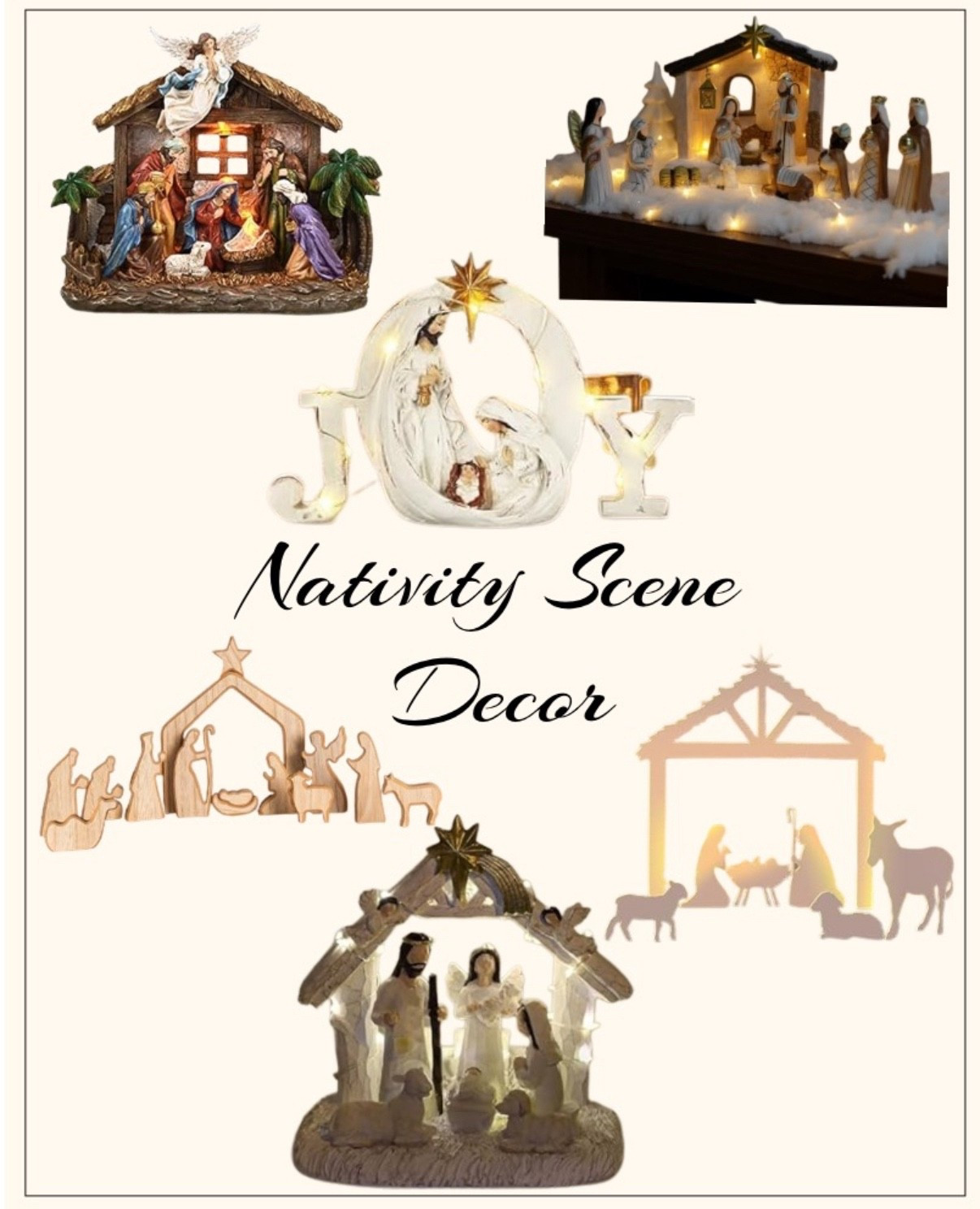 Nativity decor | holiday decor  

#LTKHoliday #LTKSeasonal #LTKHome