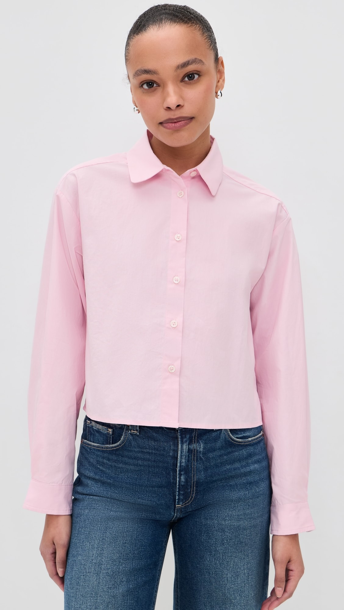 Naomi Cotton Poplin Button Down Shirt | Shopbop