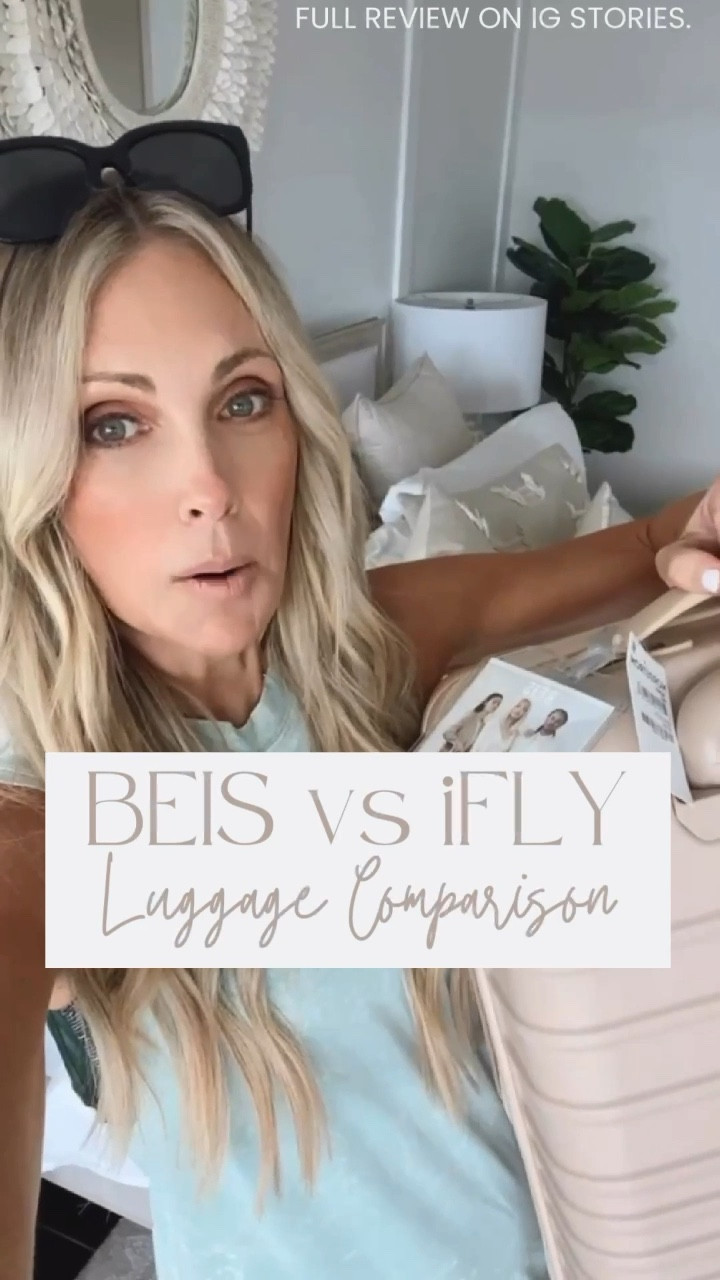 The iFLY vs BEIS luggage review.... 

I'm comparing my favorite iFLY carry-on from Walmart vs my hyper-organized sister's favorite suitcase from BEIS. You really can't go wrong with either but here's a closer look at both plus a few Amazon finds that coordinate. 

More details are on my IG stories and I have a splurge vs save, plus my favorite Amazon travel accessories, on my LTK! 

#beis #carryon #ifly

#LTKtravel #LTKitbag
