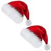 TCJJ Santa Hat, Christmas Hat Holiday for Adults Unisex Velvet Comfort Extra Thicken Xmas Hat for... | Amazon (US)