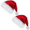 TCJJ Santa Hat, Christmas Hat Holiday for Adults Unisex Velvet Comfort Extra Thicken Xmas Hat for... | Amazon (US)