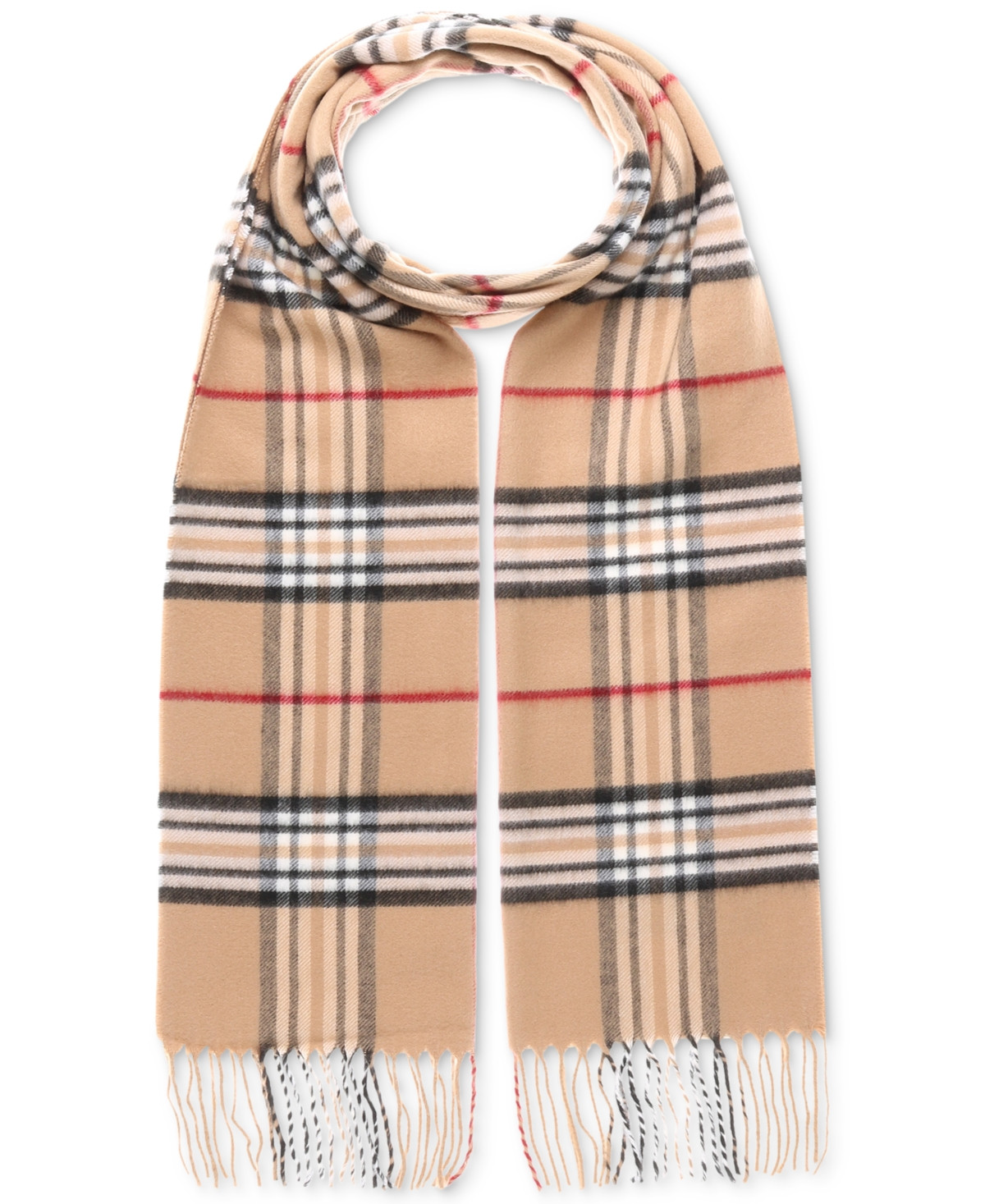 V. Fraas Men's Classic Plaid Cashmink Scarf | Macys (US)