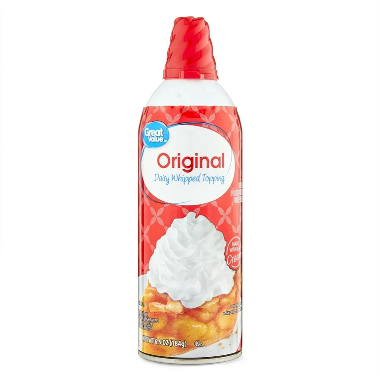 Great Value Original Dairy Whipped Topping, 6.5 oz | Walmart (US)