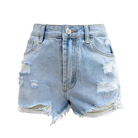 Pedort Womens High Waisted Denim Short Summer Skinny Stretch Casual Jean Short for Women | Walmart (US)