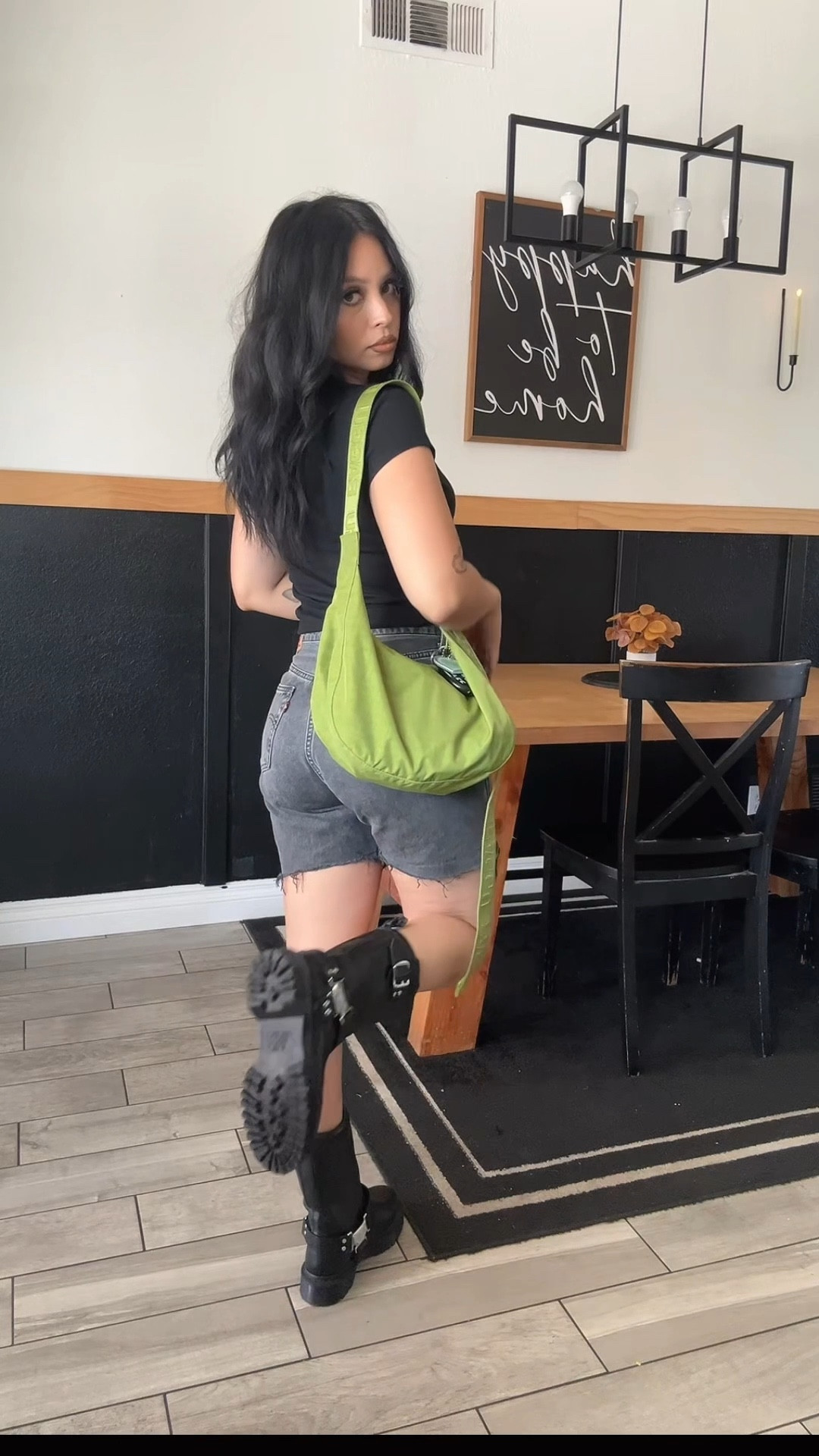 Cut up these Levi's months ago and thought I ruined them but loving them paired with the Anistone Boots 