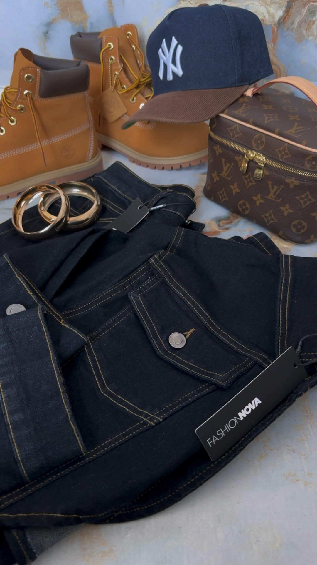 Fashionova Set 🔍 Pinegrove Cropped Denim Bolero Jacket - Dark Wash | Pinegrove Stretch Straight Leg Jeans - Dark Wash

#LTKootd #LTKgrwm #LTKNYFW