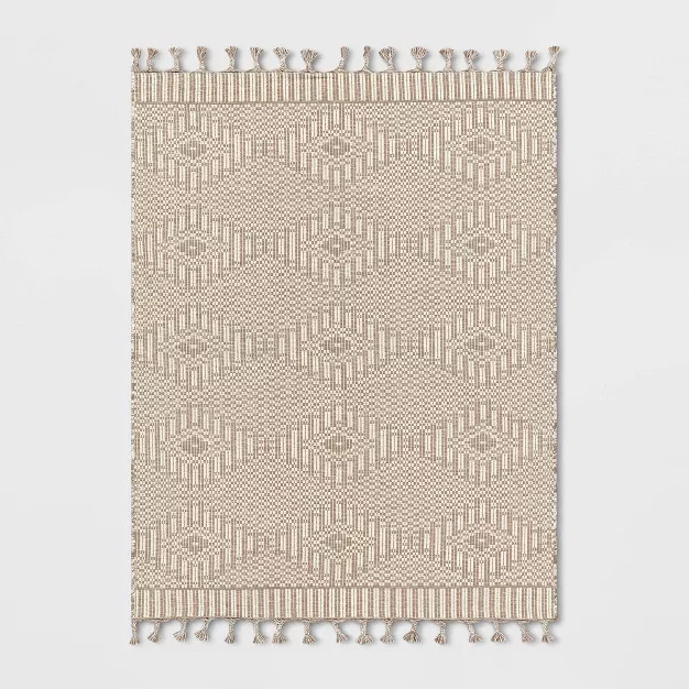 Diamond Outdoor Rug with Fringe - Threshold™ designed with Studio McGee | Target