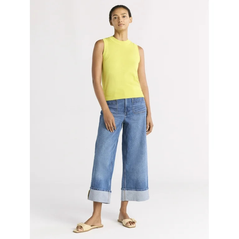 Free Assembly Women's Sleeveless Sweater Shell, Lightweight, Sizes XS-2XL | Walmart (US)