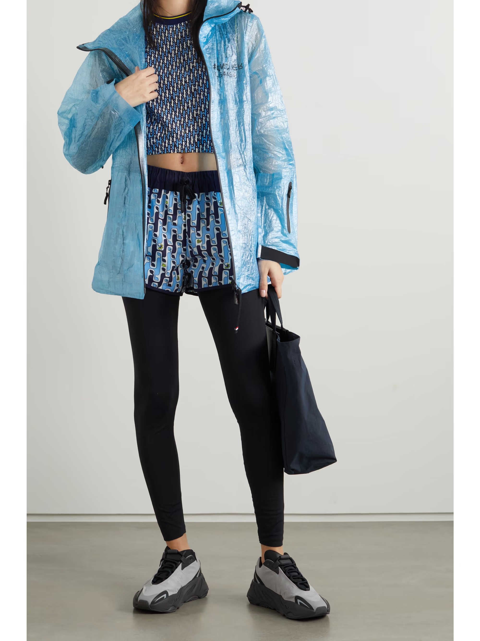 Landry hooded printed crinkled-PVC jacket | NET-A-PORTER (US)