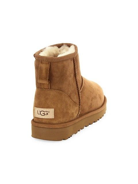 UGG Classic Heritage Mini II Sheepskin-Lined Suede Boots | Saks Fifth Avenue