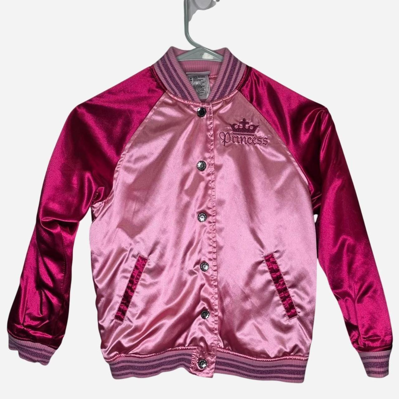 Disney Kids' Bomber Jacket - Pink - 7 years | Depop US