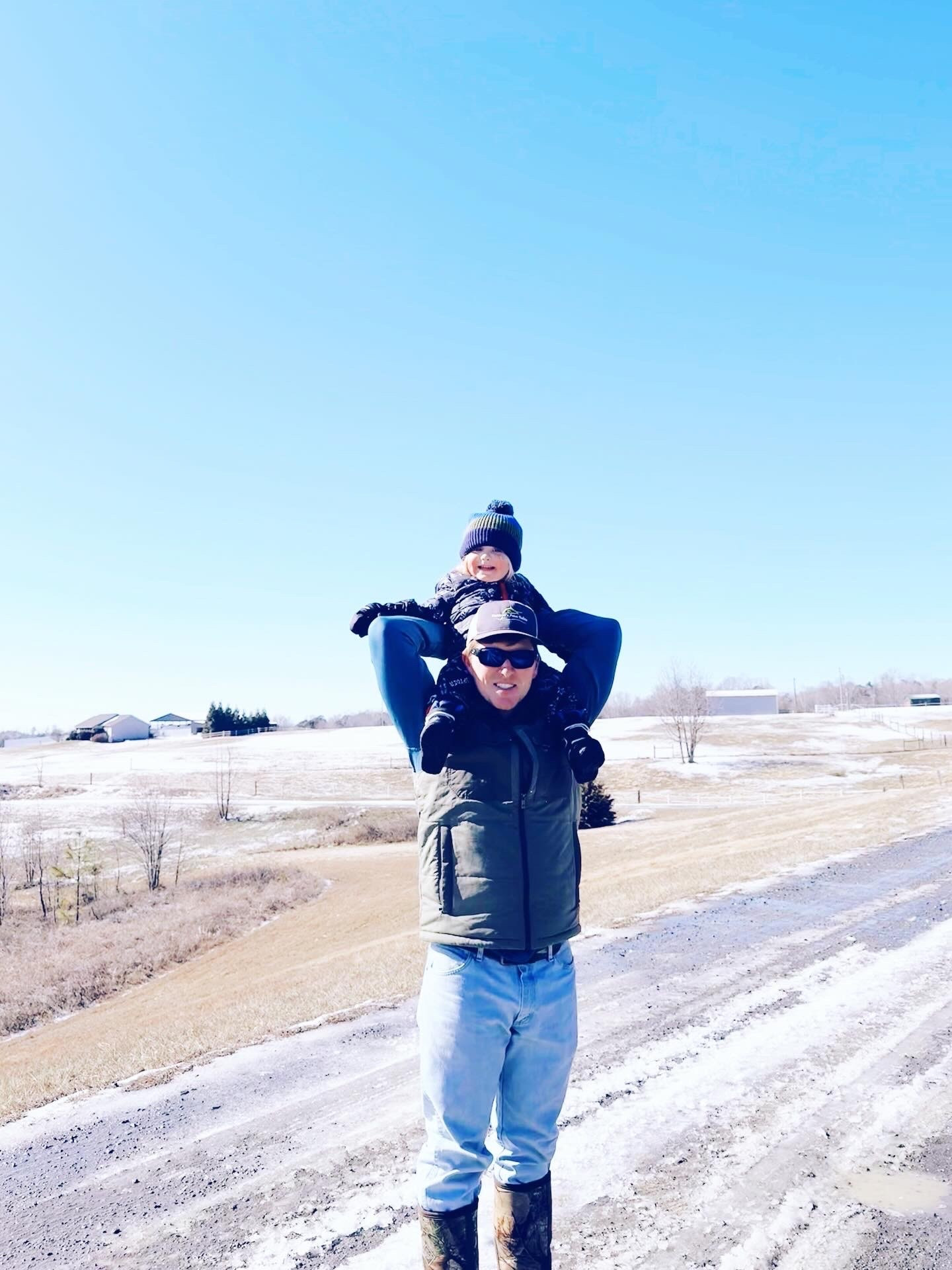 S n o w  D a y s  are the best days ❄️🛷✨ - forever and ever amen 🥰🌨️🌲 - and even more magical here on the farm!!! 🏡🧣🪵🍞🥣🪿🧊🪄🐻‍❄️🪑 #snowdaydiaries #firstsnowonthefarm #icestormfun #snowdaycameraroll #winteronthefarm