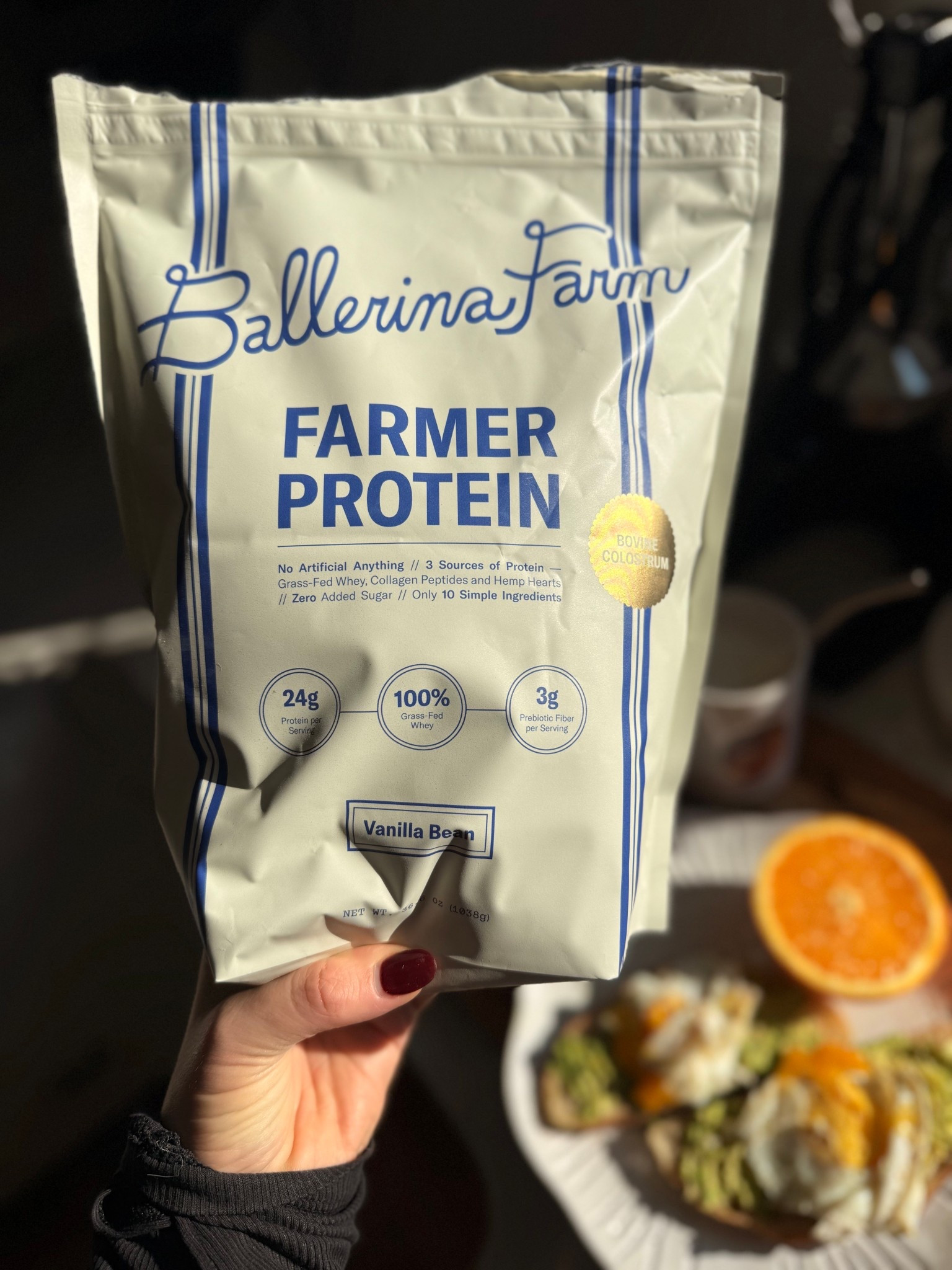 Finally got my hands on the ballerina farm protein 👌🏼 made protein coffee this morning, and it is worth every second of the hype 