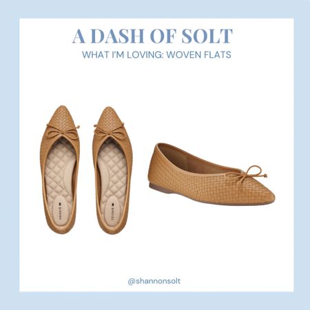 These cute woven ballet flats are up to 50% off! So cute for spring! 

Ballet flats, loafers, shoes, sale alert, coastal style, woven flats, preppy, preppy style 

#LTKsalealert