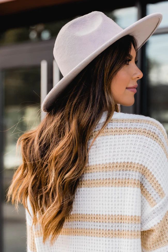 For Next Time Grey Wide Brim Fedora Hat | The Pink Lily Boutique