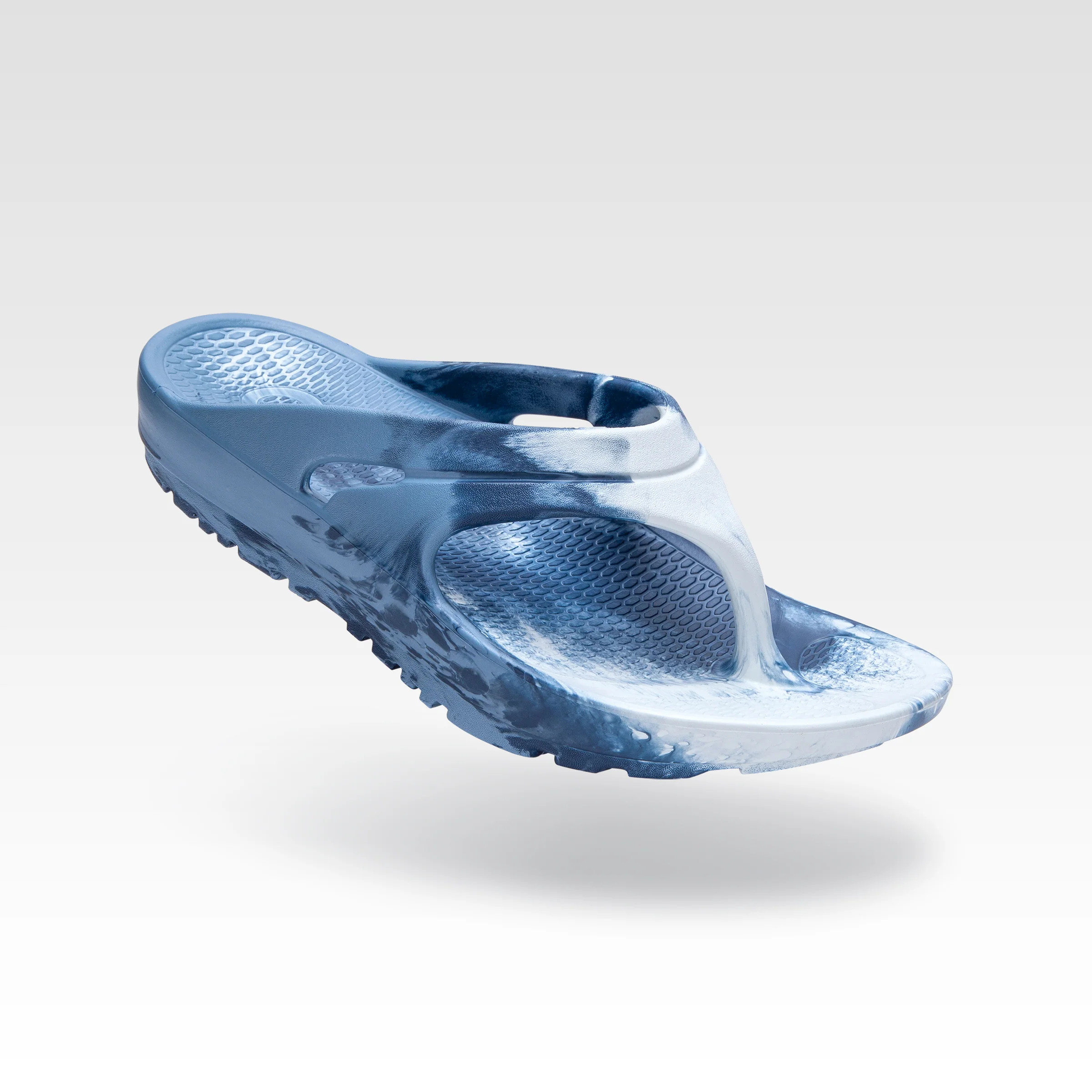Sustainable Recovery Flip Flop, Kona Blue Marble | OKA Sandals | Oka Recovery