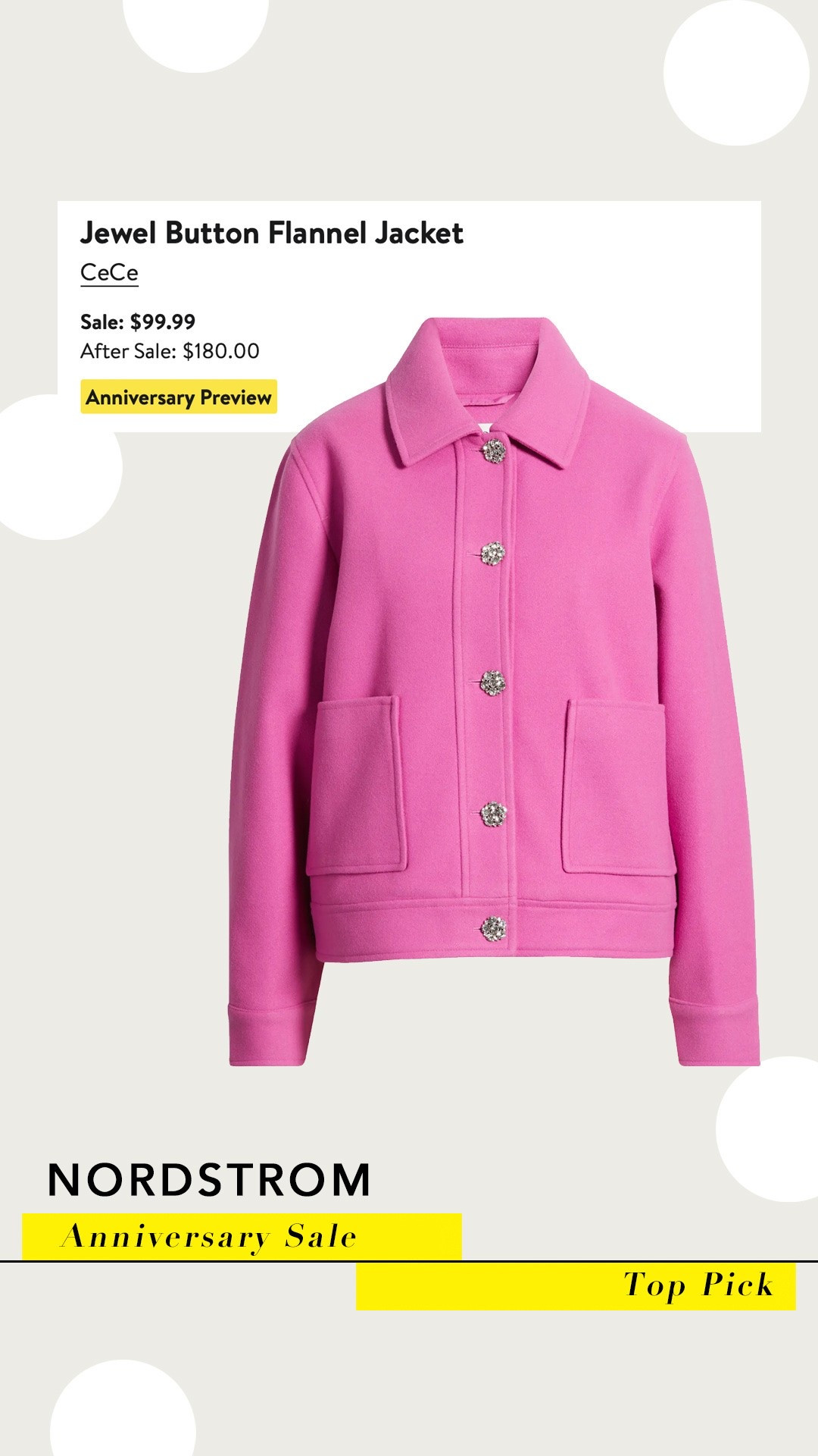 NSALE TOP PICKS / pink jacket with jeweled buttons… Say no more! ￼ linking a few other faves on my wish list as well

#LTKSaleAlert #LTKOver40 #LTKSeasonal