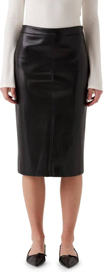 Bridget Faux Leather Midi Pencil Skirt | Nordstrom