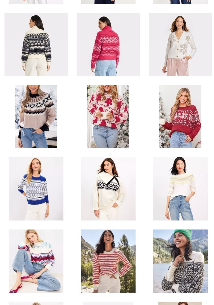 We’ve never seen a fair-isle sweater we didn’t like 😆 

Holiday outfit, holiday dress, red sweater , holiday party outfit, holiday party, holidays 2023, 2023 holiday outfit, classic Christmas, classic holiday outfit, classic holiday, classic style, wedding guest dress, southern style, holiday outfits, holiday party, Christmas party

#LTKSeasonal #LTKHoliday #LTKVideo