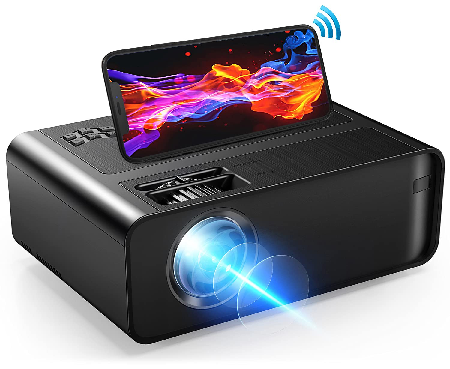 Mini Projector for iPhone, Xinteprid WiFi Movie Projector 2024 Upgrade 10000L with Synchronize Smartphone Screen, Portable Video Projector 1080P HD Supported 200" Compatible with Android/iOS/HDMI/USB | Amazon (US)