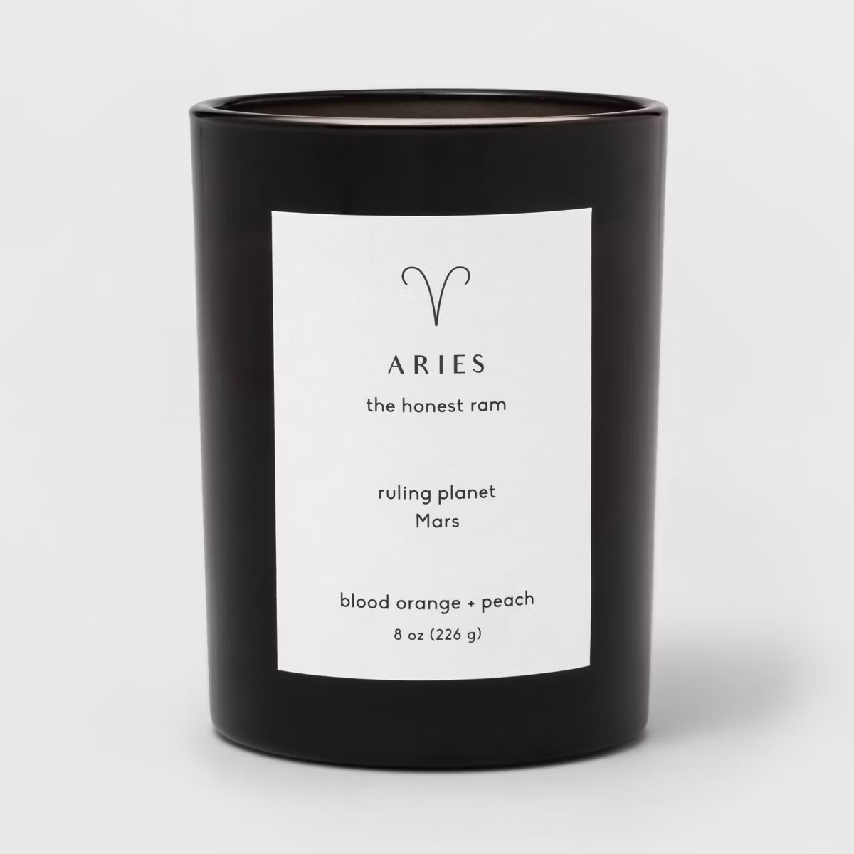 8oz Glass Jar Zodiac Candles Black - Threshold™ | Target