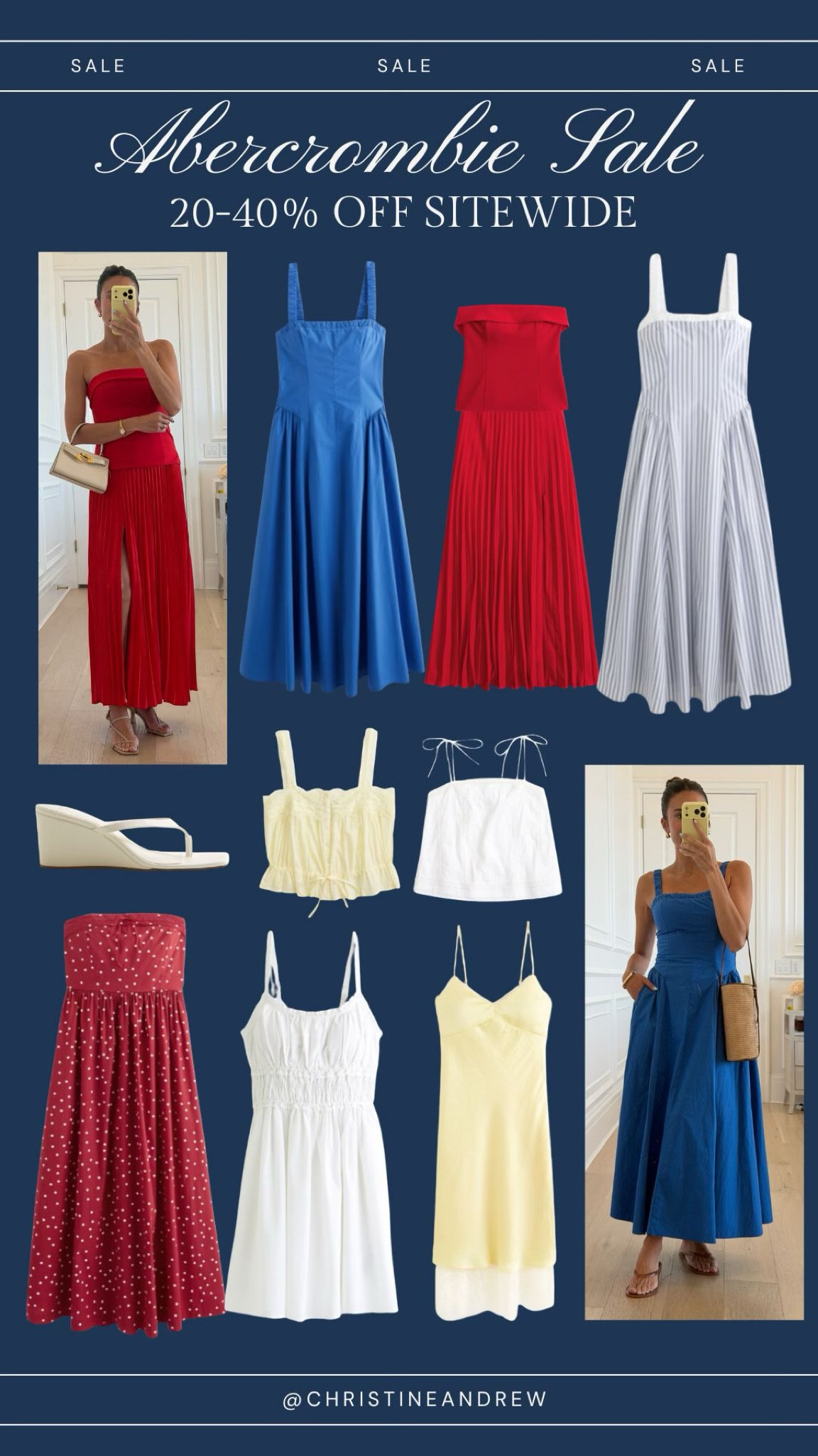 Major Abercrombie sale! Get 20-40% off sitewide!  Love all these dresses - the colors are so vibrant & the fit is so flattering

Abercrombie sale, Abercrombie dress, wedding guest dress, red dress, blue dress, summer dress, vacation dress 

#LTKOver40 #LTKWedding #LTKSaleAlert