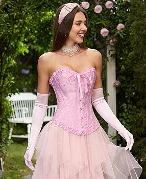 SZIVYSHI Corset Tops for Women, Bustier Shapewear Lingerie, Lace Waist Push Up Bodysuit | Amazon (US)