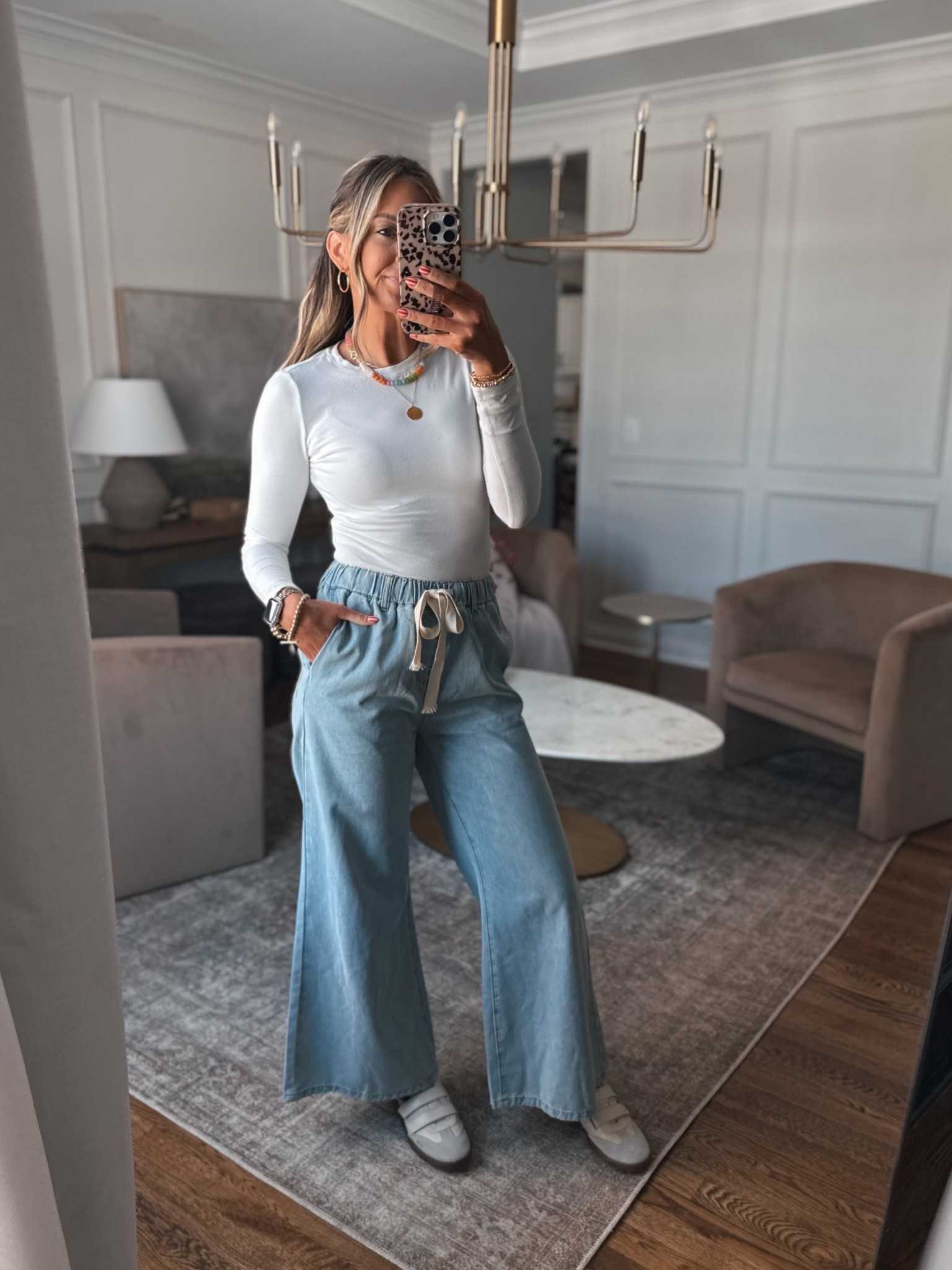 Spring outfit ideas, cute and casual jeans with drawstring waist so the can be adjustable. Colorful cardigans and more! 

#springoutfits

#LTKootd #LTKgrwm #LTKmomlife