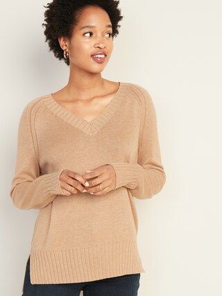 Rib-Knit V-Neck Sweater for Women | Old Navy (US)