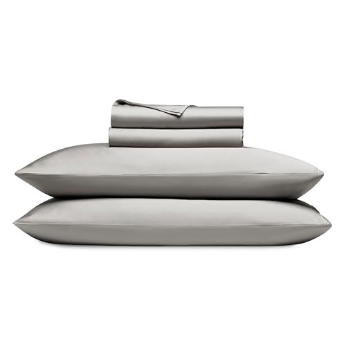 Cozy Earth Luxury Bed Sheet Set - 100% Viscose from Bamboo Fabric, Ultra-Soft & Breathable, Fits Regular & Deep Pocket Mattresses up to 20" - 4 Pieces Full Sheet Set Gray | Amazon (US)