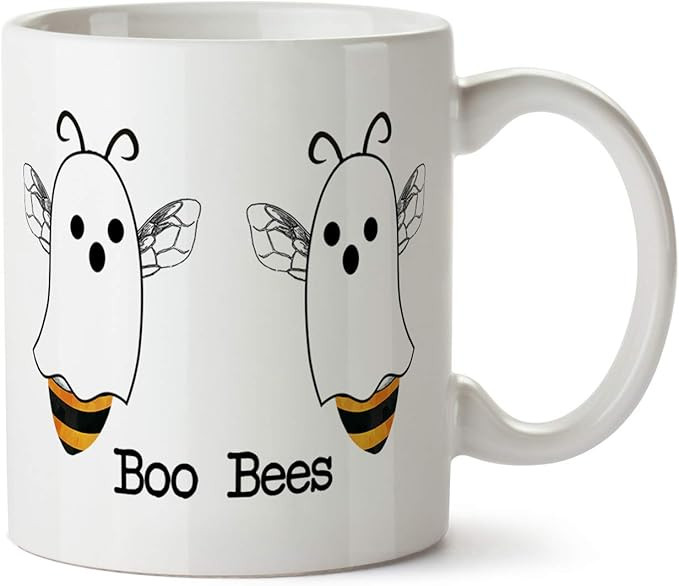 Boo Bees Halloween Funny Coffee Mug Boobies Pun Ghost | Amazon (US)