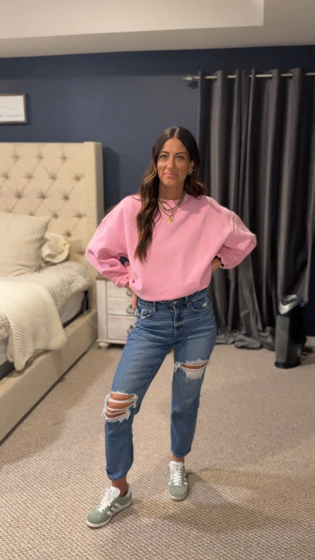 From leggings to jeans - this crew can be styled so many ways! Love this outfit for a casual family dinner night out  

#LTKFindsUnder100 #LTKFindsUnder50 #LTKStyleTip
