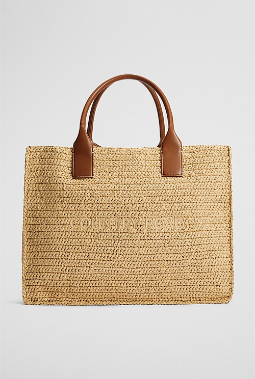 Large Straw Shopper | Country Road