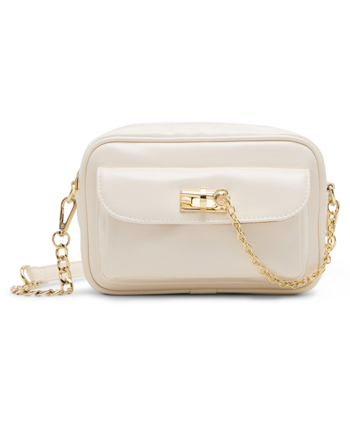 Madden Girl Athena Camera Crossbody - Cream | Macy's