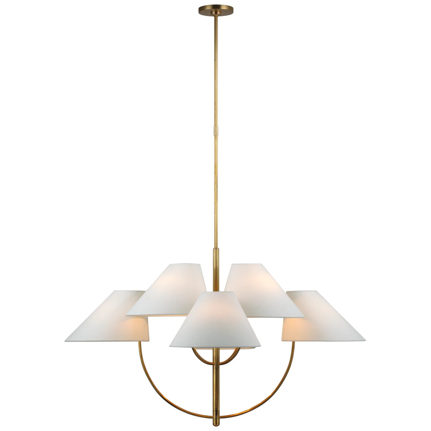 Kinsley LED Chandelier Soft Brass | Lighting Design