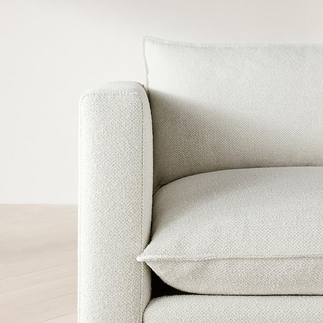 Lotus Deep Modular 3-Piece Corner Sectional Sofa + Reviews | Crate & Barrel | Crate & Barrel