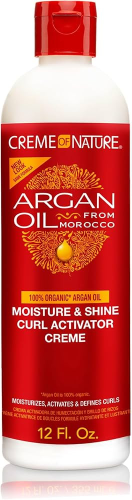 Creme of Nature Argan Oil of Morocco Curl Activator Crème 12 Fl Oz | Amazon (US)