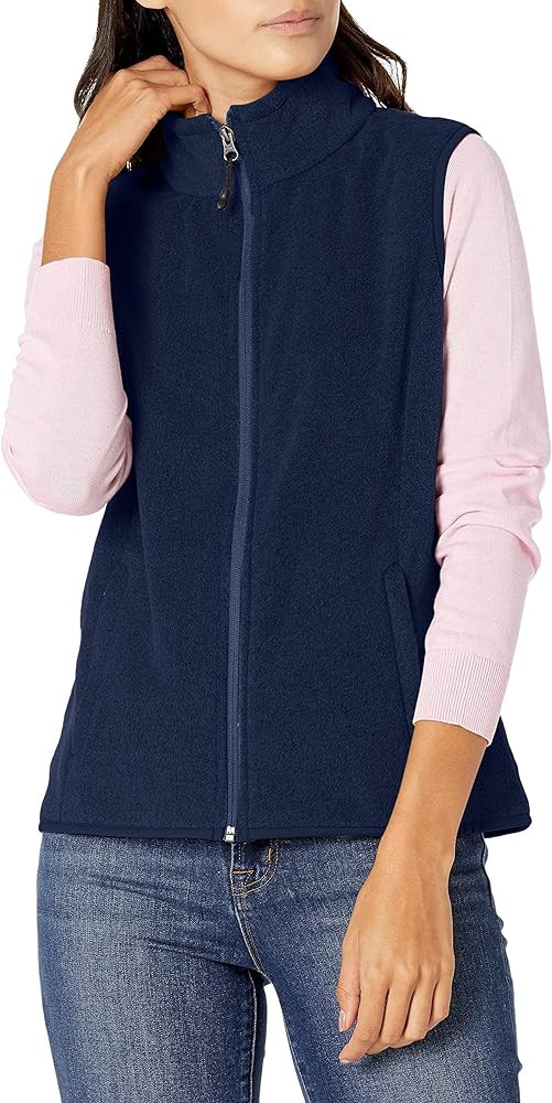 Amazon Essentials Women's Classic-Fit Sleeveless Polar Soft Fleece Vest (Available in Plus Size) | Amazon (US)
