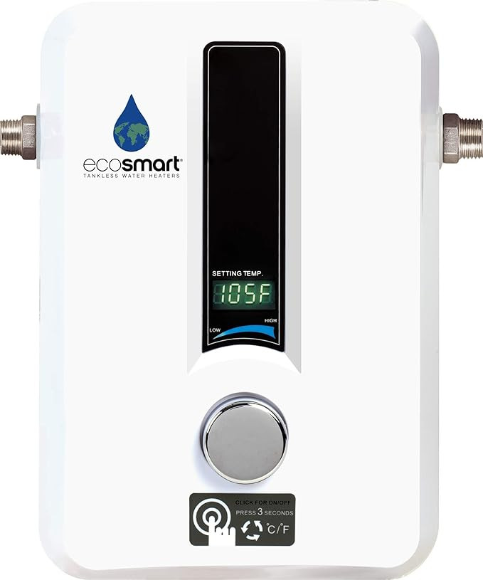 EcoSmart ECO 8 Tankless Water Heater, Electric, 8-kW - Quantity 1, 12 x 8 x 4 | Amazon (US)