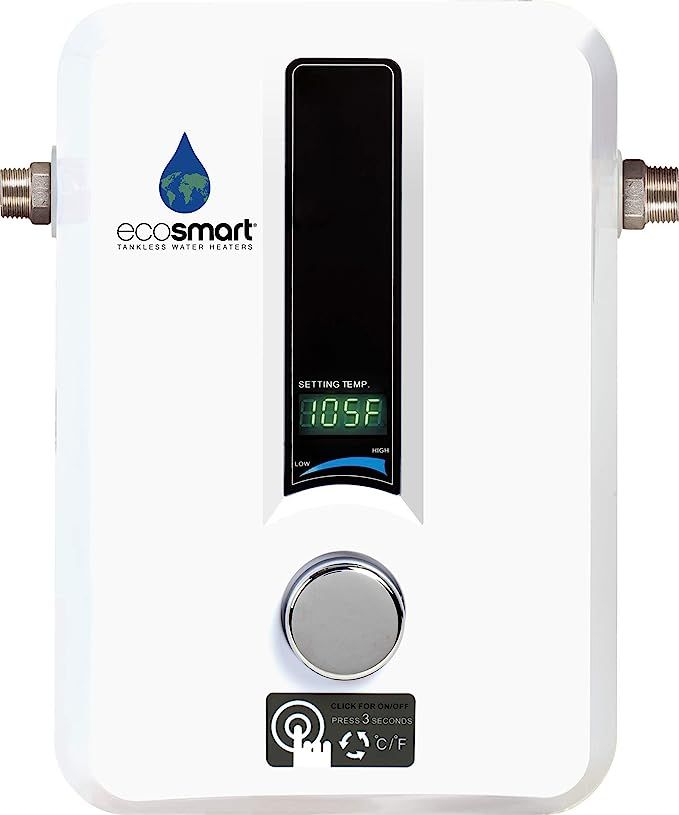 EcoSmart ECO 8 Tankless Water Heater, Electric, 8-kW - Quantity 1, 12 x 8 x 4 | Amazon (US)