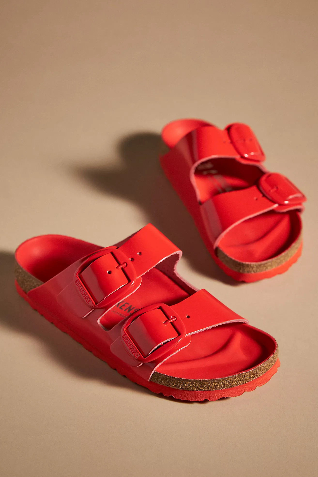 Birkenstock Big Buckle Arizona Patent Leather Sandals | Anthropologie (US)