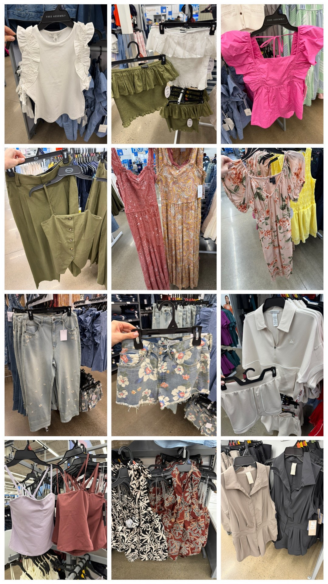 Walmart new summer arrivals I’m loving! The Reebok sets are such nice quality. Also love the Jessica Simpson jumpsuits, the Free Assembly ruffle detail tops, and the Avia rompers. #walmartfashion