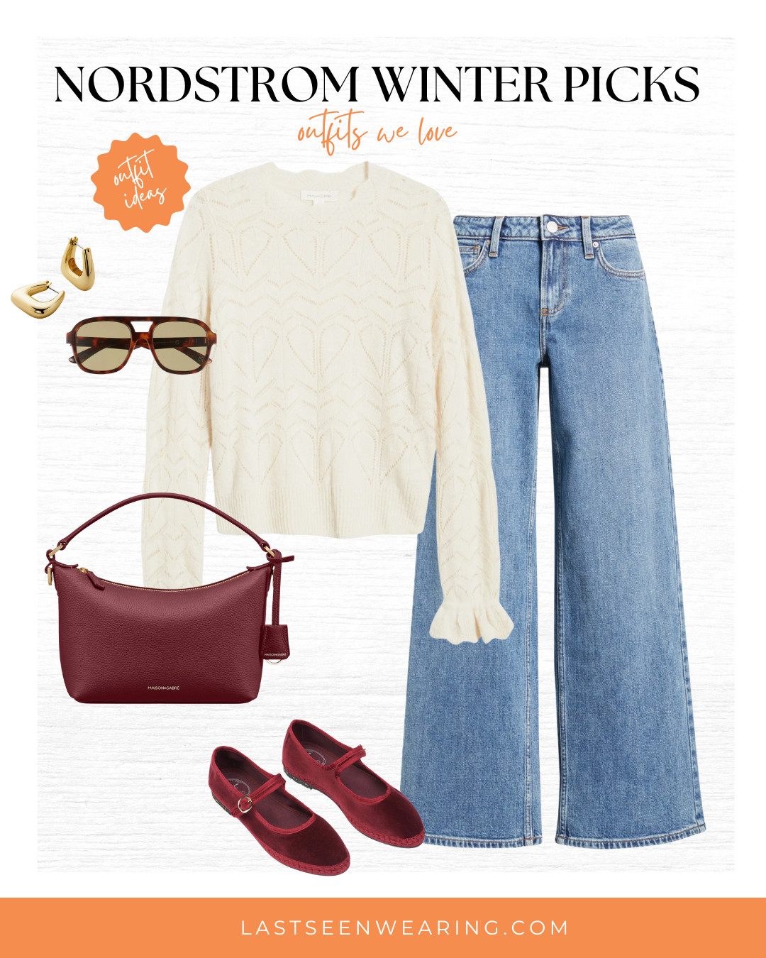 Nordstrom Winter Outfit - love the pops for Valentine's Day!  

 #LTKValentine #LTKootd #LTKSeasonal